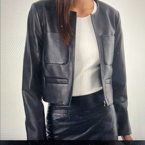 Lamarque Black Leather Women's Jacket